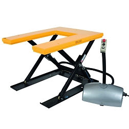 Stationary lifting tables