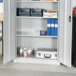 Archive cabinet 4 shelves 2000x1000x500 RAL 7035 collapsible