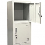 Lokerokaappi 4:lla ovella 1820x380x500, RAL7035 kasattava