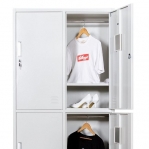 2-tier locker, 4 doors, 1820x800x500 RAL7035 Knocked Down