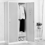 2-door locker 1820x800x500, RAL7035 Knock-Down