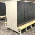 Locker with a bench 2x400, 1900x800x830