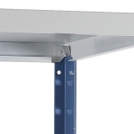 Peltihylly perusosa 2100x1000x600 200kg/hyllytaso,5 tasoa, sininen/Zn