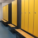 Locker with a bench, 4x300 1900x1200x830
