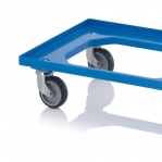 Tray trolley 620x420x100mm, blue