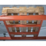 H-pallet support bar D=1100mm, w=800mm, with 2 crossbar