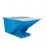 Flat lid for tipping container 900 l, grey