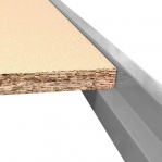 Rengasteline pyörillä 2100x1200x500, 2 tasoa renkaille + 1 taso lastulevyllä