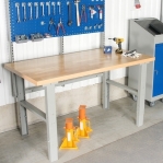 Worktable w. draw. 6 draw. 2000x800 mm, oak