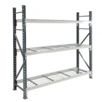 Metallihylly perusosa 2100x1800x600, 480kg/hyllytaso, 4 ritilatasoa