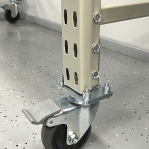 TYRE RACK with wheels 2100x1950x500, 2 levels for tyres + 1 level with chipboard