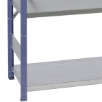 Extension bay 2100x1000x400 200kg/shelf,5 shelves, blue/Zn