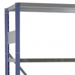 Extension bay 2100x1000x800 200kg/shelf,5 shelves, blue/Zn