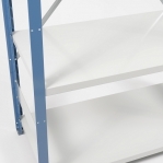 Starter bay 2500x1000x300 200kg/shelf,6 shelves, blue/light gray