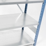 Extension bay 2500x1000x400 200kg/shelf,6 shelves, blue/Zn