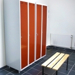 Red/Grey, locker 2door 1920x700x550