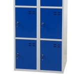 Storage locker, blue/grey 8 compartments  1920x700x550