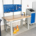 Worktable with oak board 1600 mm