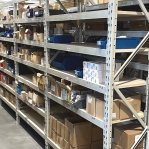 Wide Span Shelving with wheels 2100x1800x500, 3 levels with chipboard MAXI