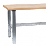 Teollisuuspöytä STRONG 500 kg, 1600x800 mm, tammiparketti, sinkityt jalat