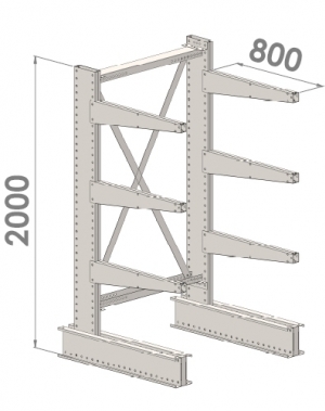 Starter bay 2000x1000x800,4 levels