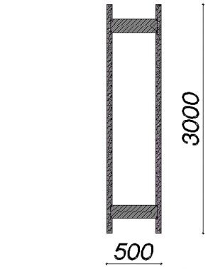 Side frame 3000x500