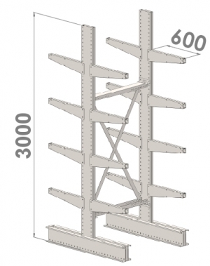 Starter bay 3000x1000x2x600,5 levels