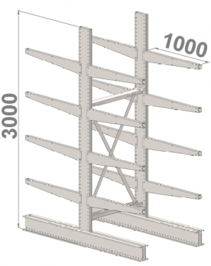 Starter bay 3000x1000x2x1000,5 levels