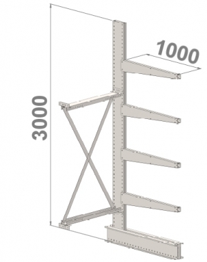 Add On bay 3000x1000x1000,5 levels