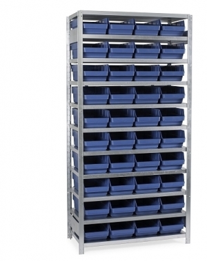 Box shelf 2100X1000X300, 40 boxes 300x240x150 starter bay