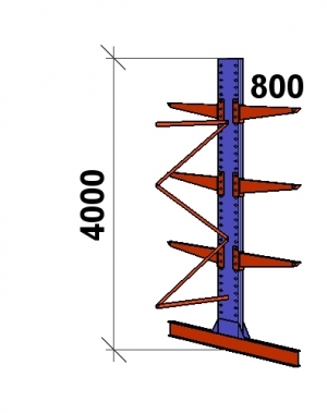 Add On bay 4000x1500x2x800,4 levels