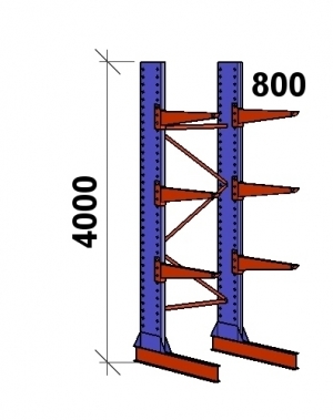 Starter bay 4000x1500x800,4 levels