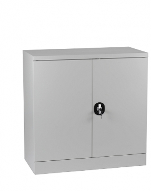 Half-Height Cupboard,2 shelves 900x900x450 grey