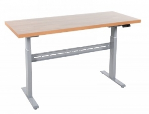 El. Worktable with oak board 2000x800mm/300 kg,