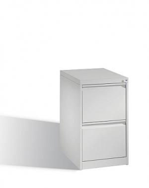 C2000 Acurado filing cabinet, 2 drawers, 733x433x590mm, RAL7035