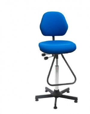 Chair Aktiv high with footrest blue