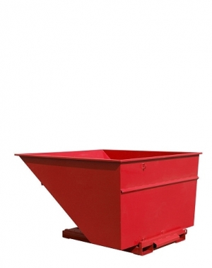 Tipping container 2500L red
