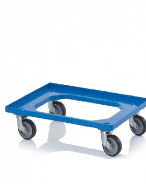 Tray trolley 620x420x100mm, blue