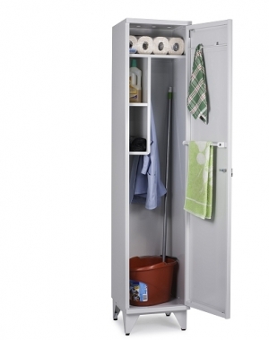 Cleaning cupboard 1900x400x415 RAL 7035