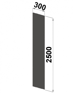 Side sheet 2500x300