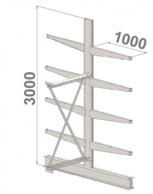 Add On bay 3000x1500x2x1000,5 levels