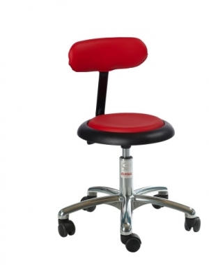 Stool Micro-Alu50 with backrest height 450-580 mm