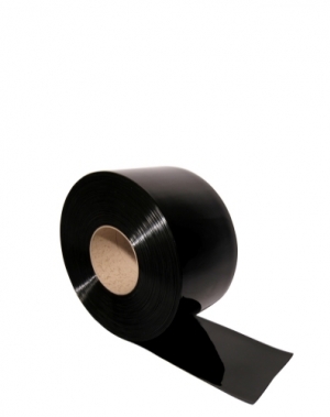 PVC curtain black 2x300mm/meter