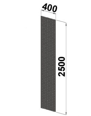 Side sheet 2500x400 perforated