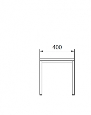 Bench 400x290x420 metal