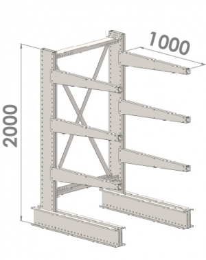 Starter bay 2000x1500x1000,4 levels