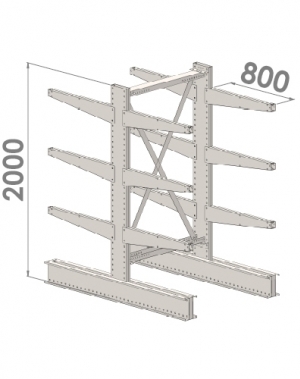 Starter bay 2000x1500x2x800,4 levels