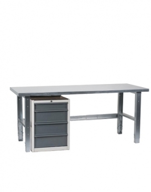 Workstation 2000x800 with steel top