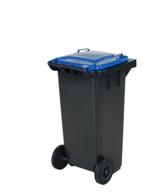 Refuse bin 120 L, blue lid