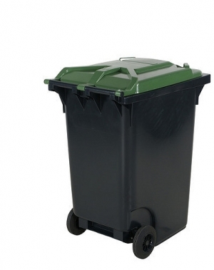 Refuse bin 360L, green lid